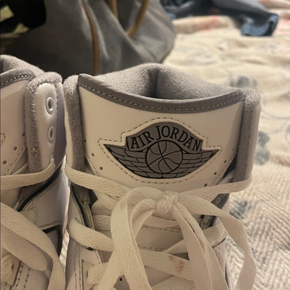 Jordan White High-Top Athletic Shoes - Picture 3 of 8